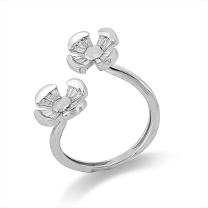 Ring 18 kt WG Blumen