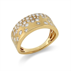 Ring 18 kt GG, mattiert