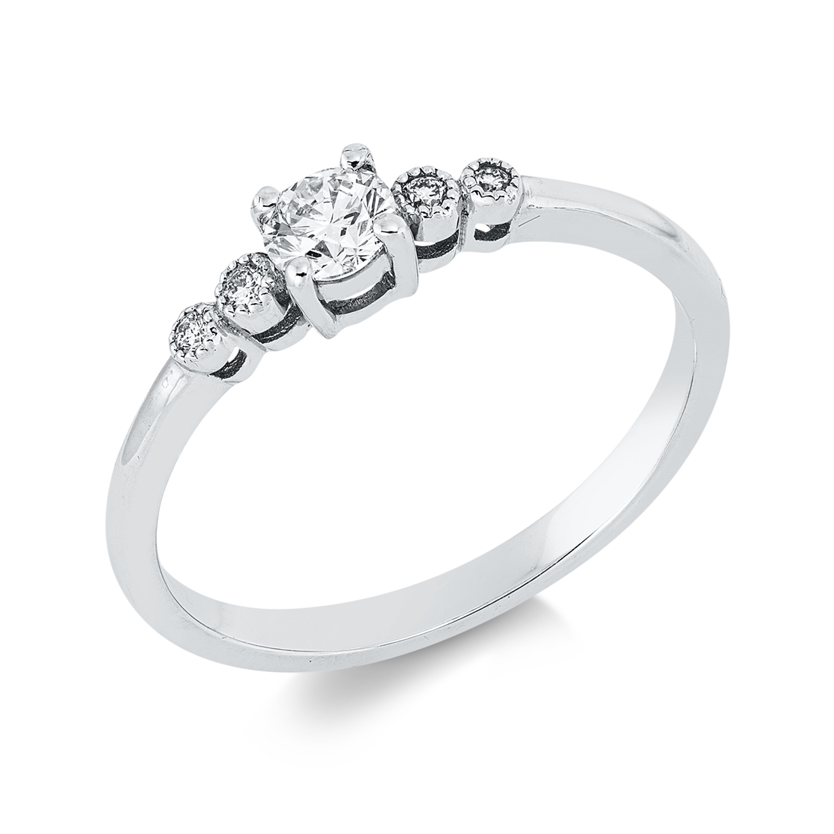 Ring 4er-Krappe 18 kt WG