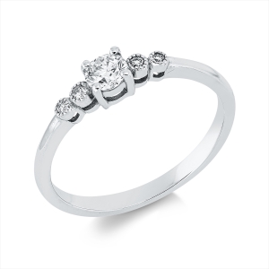 Ring 4er-Krappe 18 kt WG