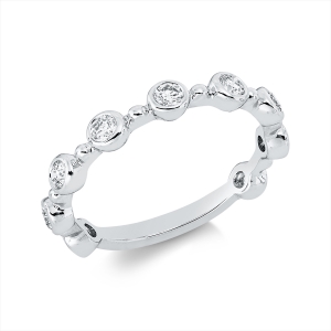 Ring  18kt Weißgold mit 0,35ct Diamanten