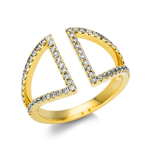 Ring  14kt Gelbgold mit 0,50ct Diamanten