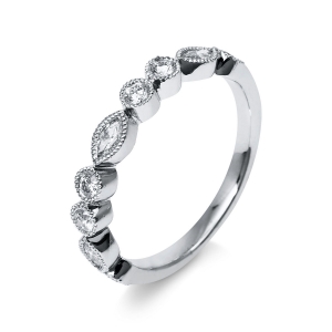 Ring  18kt Weißgold mit 0,35ct Diamanten