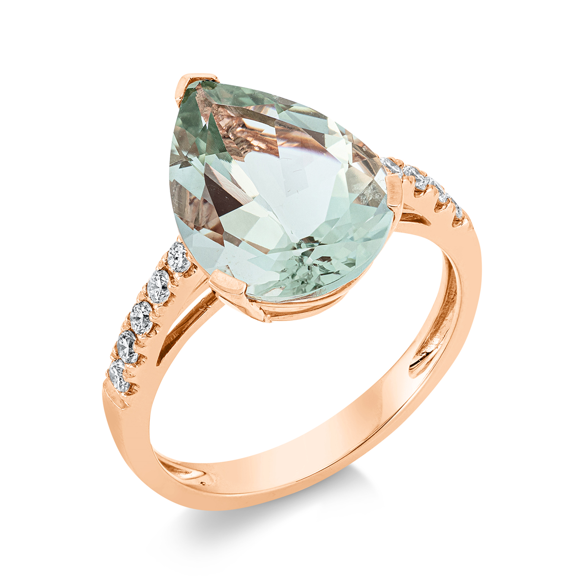 Ring 3er-Krappe 18 kt RG