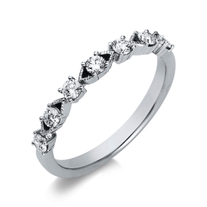 Ring  18kt Weißgold mit 0,35ct Diamanten