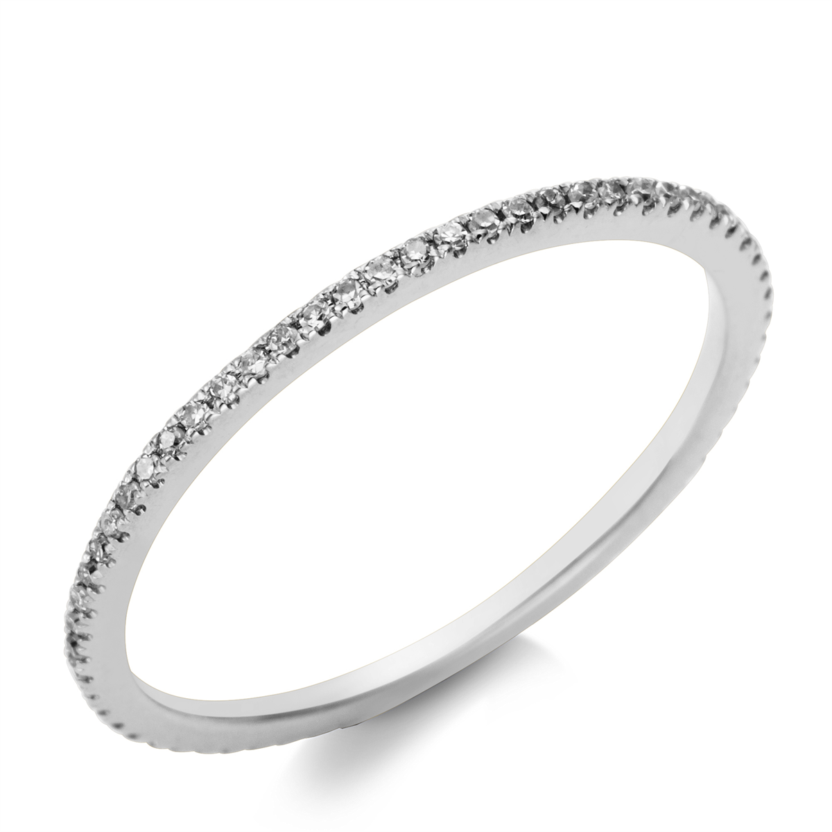 Infinity Memoire Ring  18kt Weißgold mit 0,14ct Diamanten