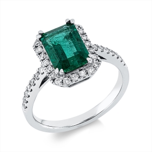 Ring 4er-Krappe 18 kt WG