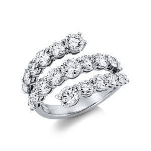 Ring  18kt Weißgold mit 3,23ct Diamanten