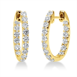 Creolen  18kt Gelbgold mit 1,60ct Diamanten