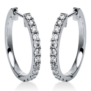 Creolen  18kt Gelbgold mit 0,44ct Diamanten