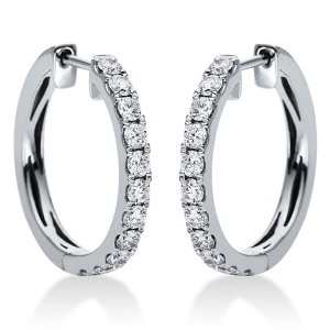 Creolen  18kt Gelbgold mit 0,89ct Diamanten