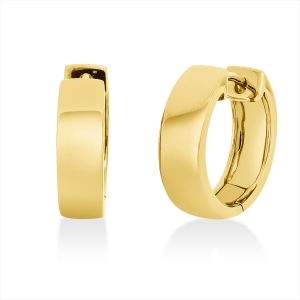 Creolen  18kt Rotgold poliert mit 0,00ct Diamanten