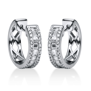 Creolen  18kt Gelbgold mit 0,54ct Diamanten