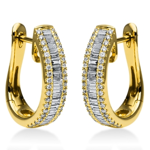 Creolen  18kt Gelbgold mit 1,27ct Diamanten