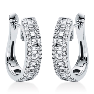 Creolen  18kt Gelbgold mit 1,27ct Diamanten