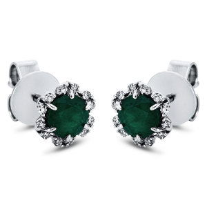 Ohrstecker 6er-Krappe 18 kt WG