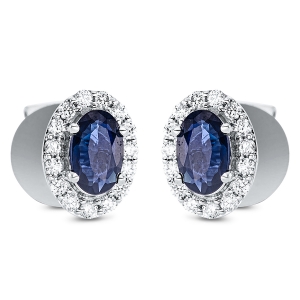 Ohrstecker 4er-Krappe 18 kt WG