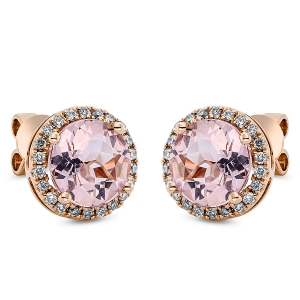 Ohrstecker 4er-Krappe 18 kt RG