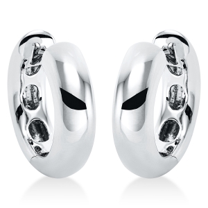 Creolen  18kt Weißgold mit 0,00ct Diamanten