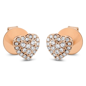 Ohrstecker 18 kt RG Herz