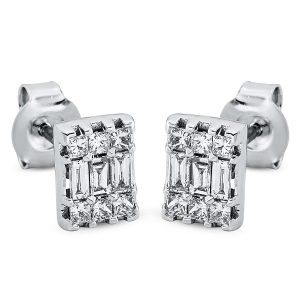 Ohrstecker 18 kt GG+WG