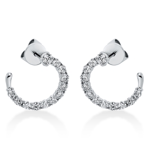 Ohrstecker  18kt Weißgold mit 0,79ct Diamanten