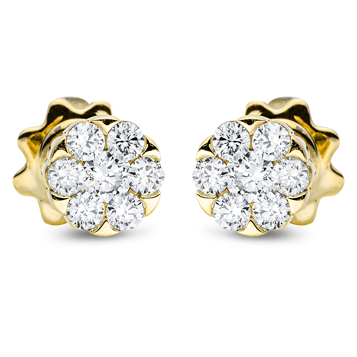 Ohrstecker 18 kt GG Kreis