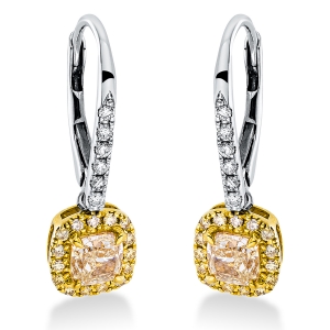 Ohrschmuck 4er-Krappe 18 kt WG+GG