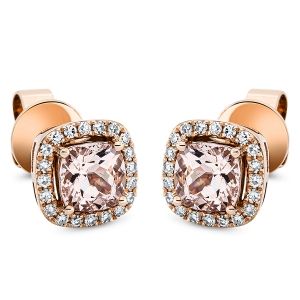 Ohrstecker 4er-Krappe 18 kt RG