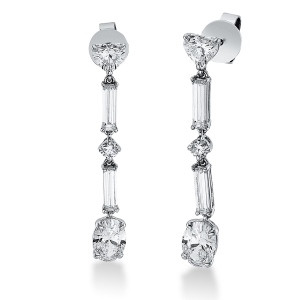 Ohrschmuck  18kt Weißgold mit 3,13ct Diamanten