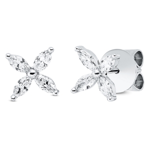 Ohrstecker  18kt Weißgold mit 0,48ct Diamanten