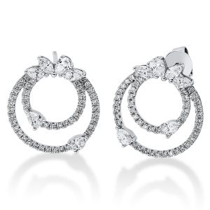 Ohrstecker  18kt Weißgold mit 1,49ct Diamanten