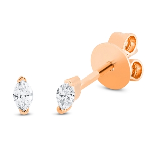Solitaire Ohrstecker 2er-Krappe 18kt Gelbgold mit 0,08ct Diamanten