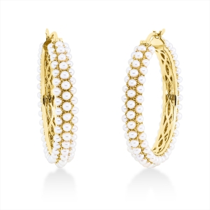 Creolen  18kt Gelbgold mit 0,00ct Diamanten