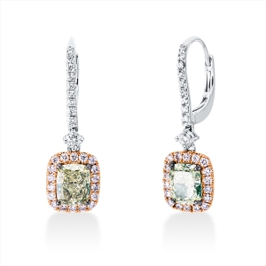 Ohrschmuck 18 kt WG+RG