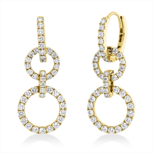 Ohrschmuck  18kt Gelbgold mit 2,10ct Diamanten