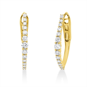 Creolen  18kt Gelbgold mit 1,00ct Diamanten