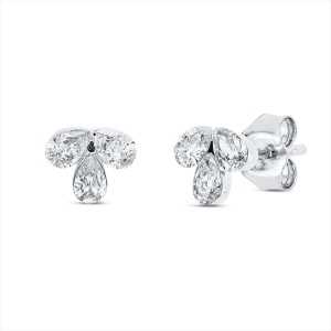 Ohrstecker Zarge 18 kt WG