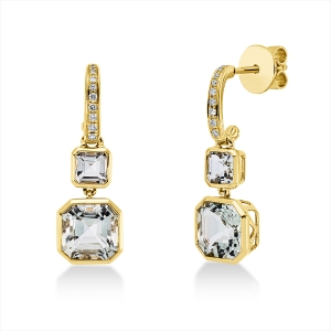 Ohrschmuck Zarge 18 kt GG