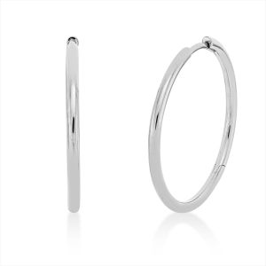 Creolen  18kt Weißgold mit 0,00ct Diamanten