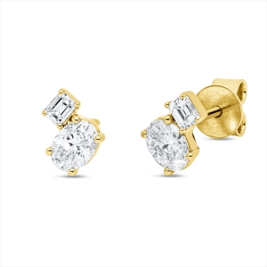 Ohrstecker  18kt Gelbgold mit 0,66ct Diamanten