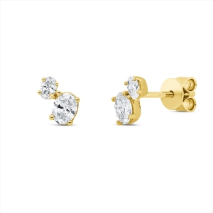 Ohrstecker  18kt Gelbgold mit 0,62ct Diamanten
