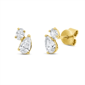 Ohrstecker  18kt Gelbgold mit 0,65ct Diamanten