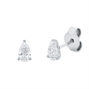 Solitaire Ohrstecker 3er-Krappe 18kt Weißgold mit 0,48ct Diamanten