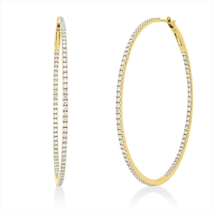 Creolen  18kt Gelbgold mit 1,75ct Diamanten