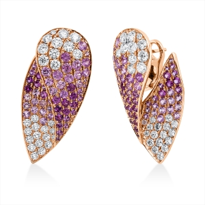 Ohrschmuck 18 kt RG+WG