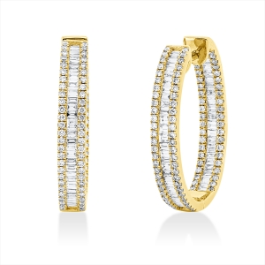 Creolen  18kt Gelbgold mit 1,75ct Diamanten