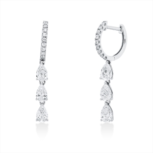 Creolen  18kt Weißgold mit 1,65ct Diamanten