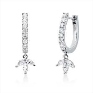 Creolen  18kt Gelbgold mit 0,53ct Diamanten