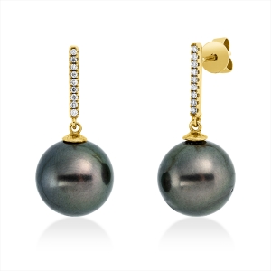 Ohrstecker  18kt Gelbgold mit 0,10ct Diamanten